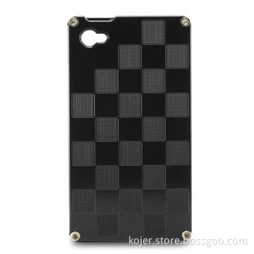 Aluminum Case for iPhone 4, with Curved Angles, Light and Easy to Install